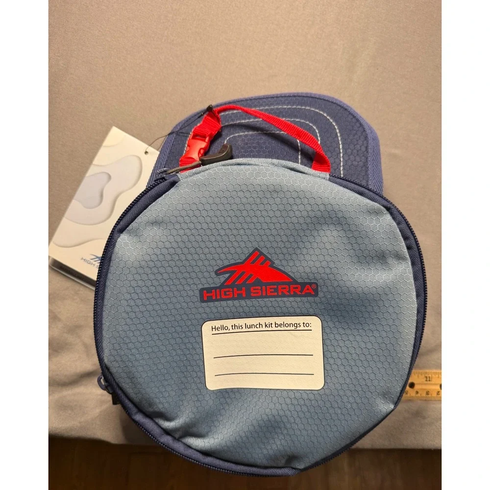 NWT High Sierra Baseball Hat Fun Lunch Kit Blue Honeycomb Insulated Bag NEW